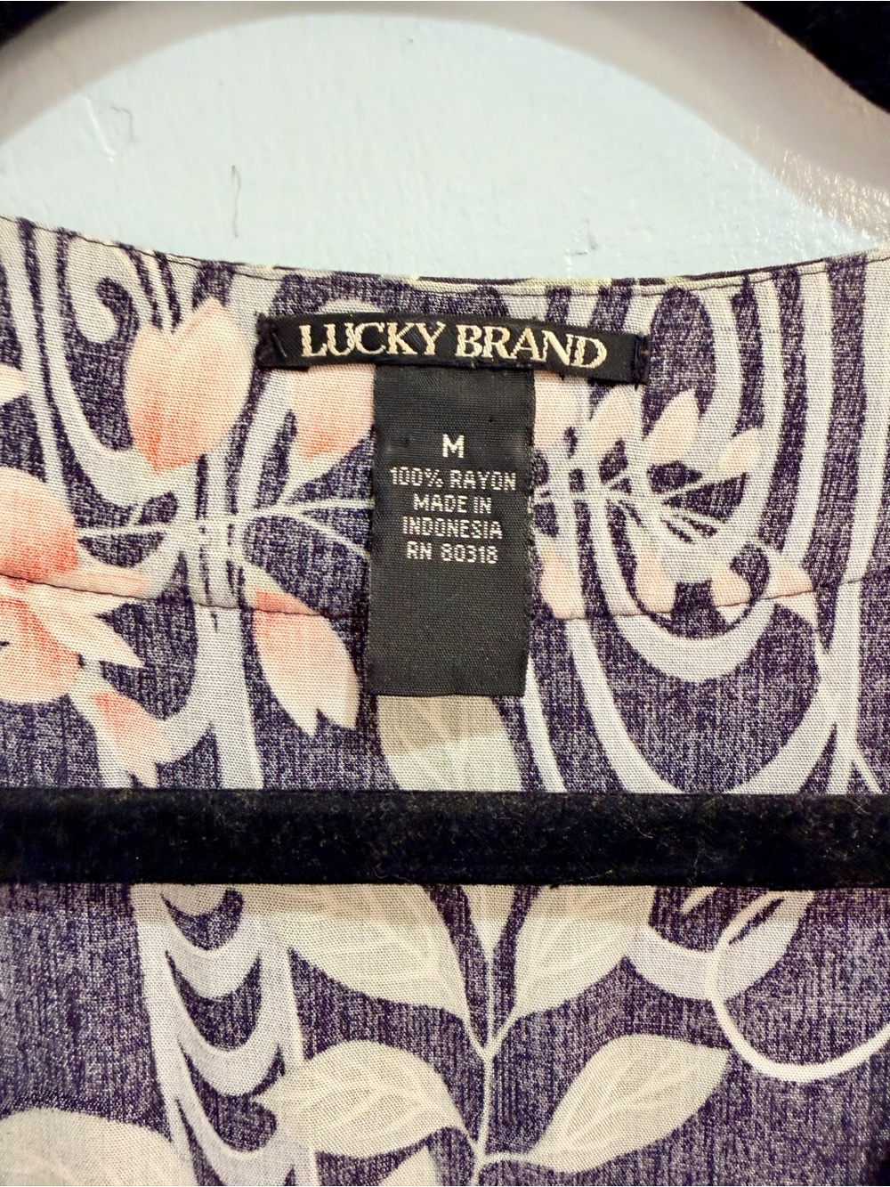 Vintage 2000s Y2K Lucky Brand Floral Kimono Sleeve Empire Waist Dress Medium - Picture 3 of 15